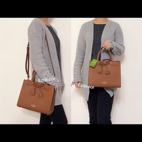 NWT Kate Spade Hayes Small Satchel Crossbody Black - Picture 8 of 8